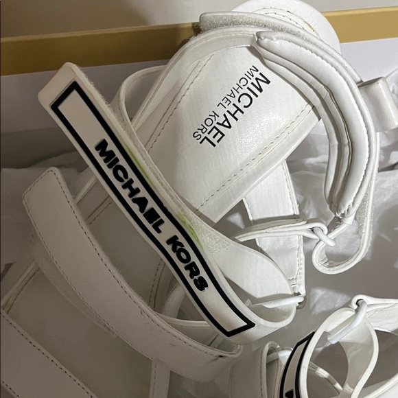 Michael Kors White Strappy Heels - Picture 3 of 12